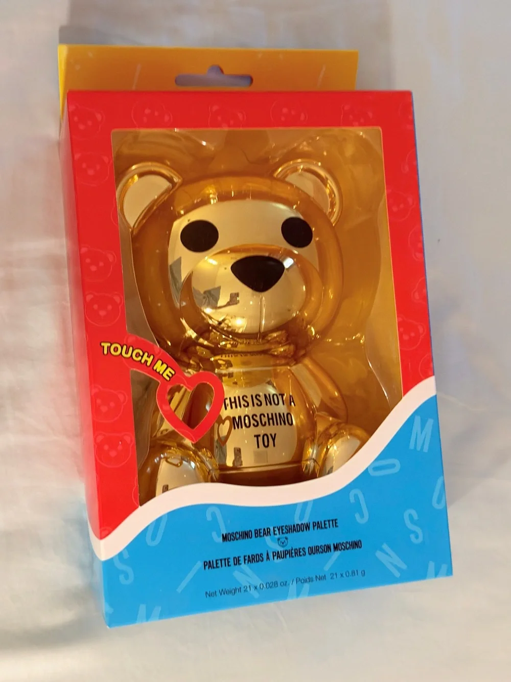 Moschino x Sephora Gold Teddy Bear Eyeshadow Palette 21 Shade BNIB Rare